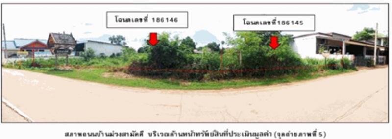 ที่ดินหลุดจำนอง ธ.ธนาคารออมสิน อุดรธานี เมืองอุดรธานี หมากแข้ง